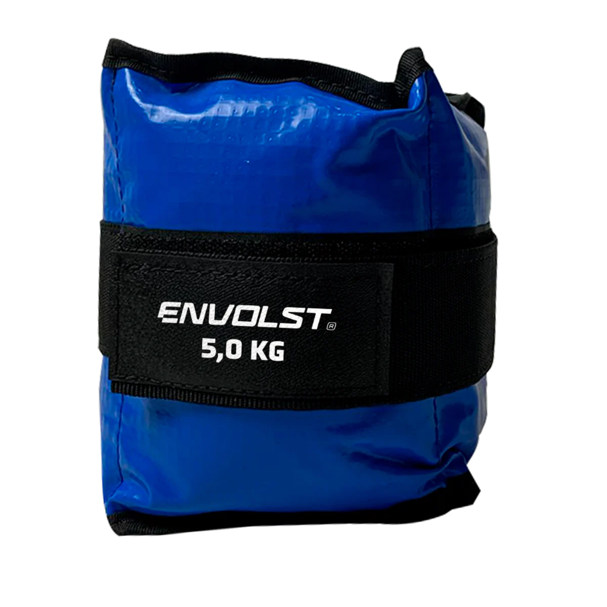 Tornozeleira caneleira em vinilona azul profissional 5kg Envolst - par
