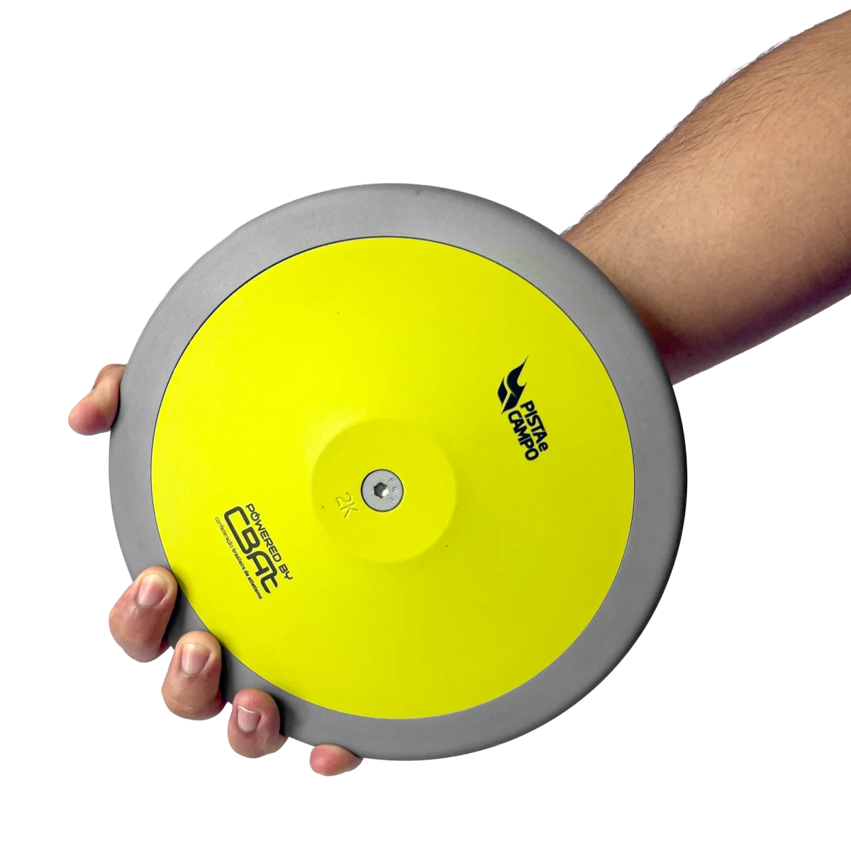 Disco de atletismo de aço e ABS 2Kg Powered by CBAt
