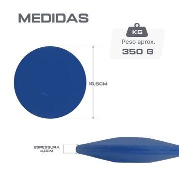 Disco de Atletismo Infantil PVC Macio 350g Pista e Campo
