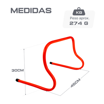 Barreirinha de agilidade em plástico ABS 30cm de altura Velden