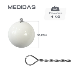 Martelo de aço 4kg 102mm IAAF Vinex - com cabo e empunhadura