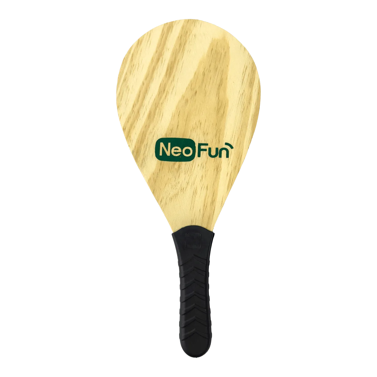 Raquetes de madeira com empunhadura para frescobol Neofun - par (acompanha bolinha)