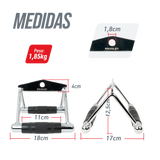 Puxador Triângulo Cromado e Emborrachado Envolst