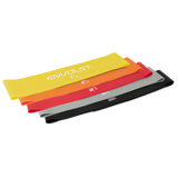 Kit com 5 tensões de faixas elásticas mini band Envolst