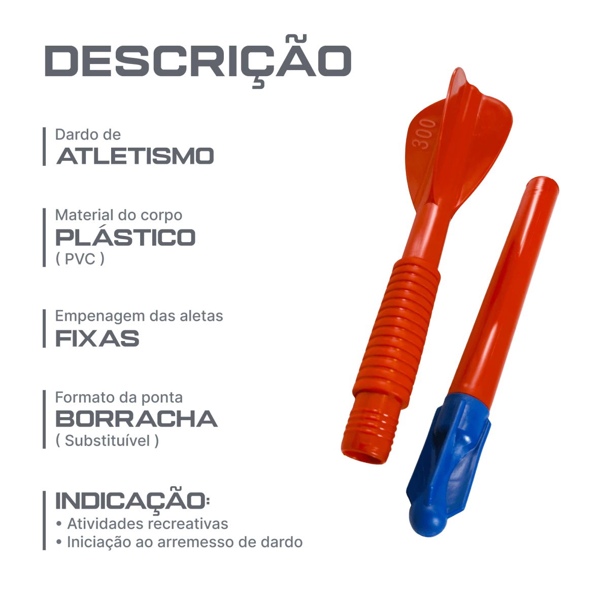 Dardo de plástico 300g Turbojav