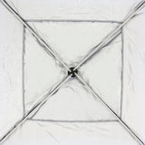 Tenda gazebo dobrável sanfonada de alumínio 3m x 3m em poliéster Bel