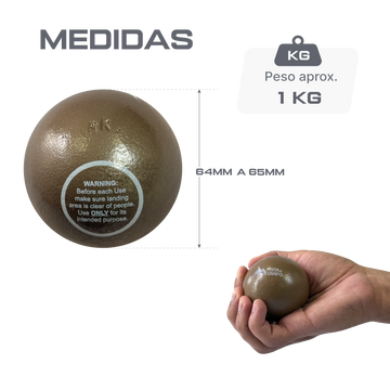 Peso de ferro 1kg Pista e Campo