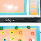 Prancheta tática magnética com caneta para treinamento de voleibol Pista e Campo - Modelo pasta preta