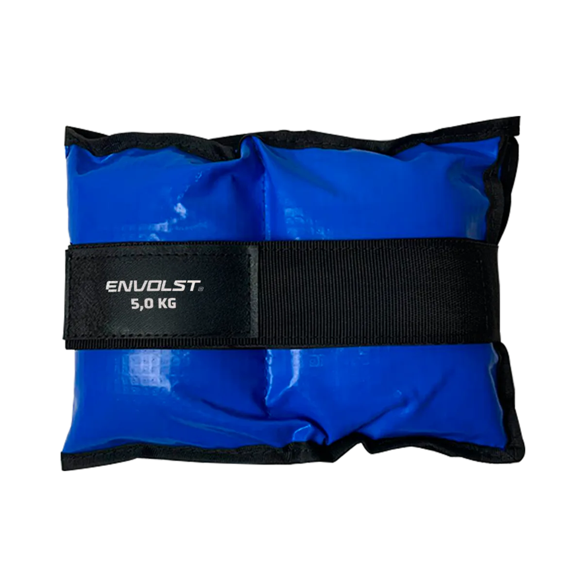 Tornozeleira caneleira em vinilona azul profissional 5kg Envolst - par