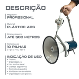 Megafone profissional 35W Jex