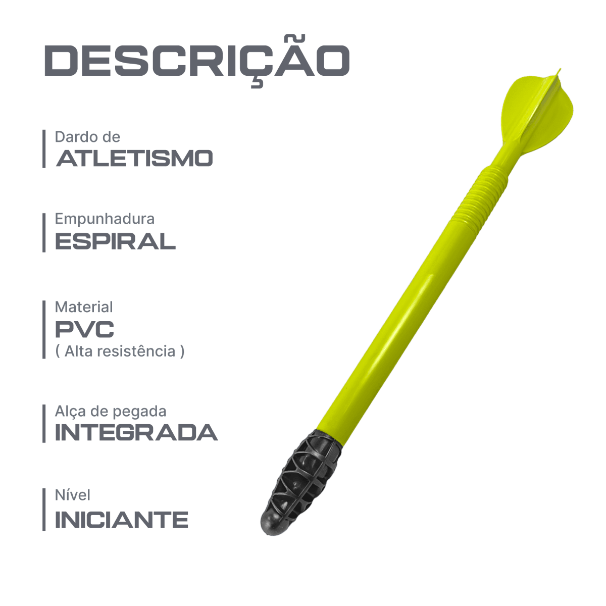 Dardo de plástico 400g Pista e Campo
