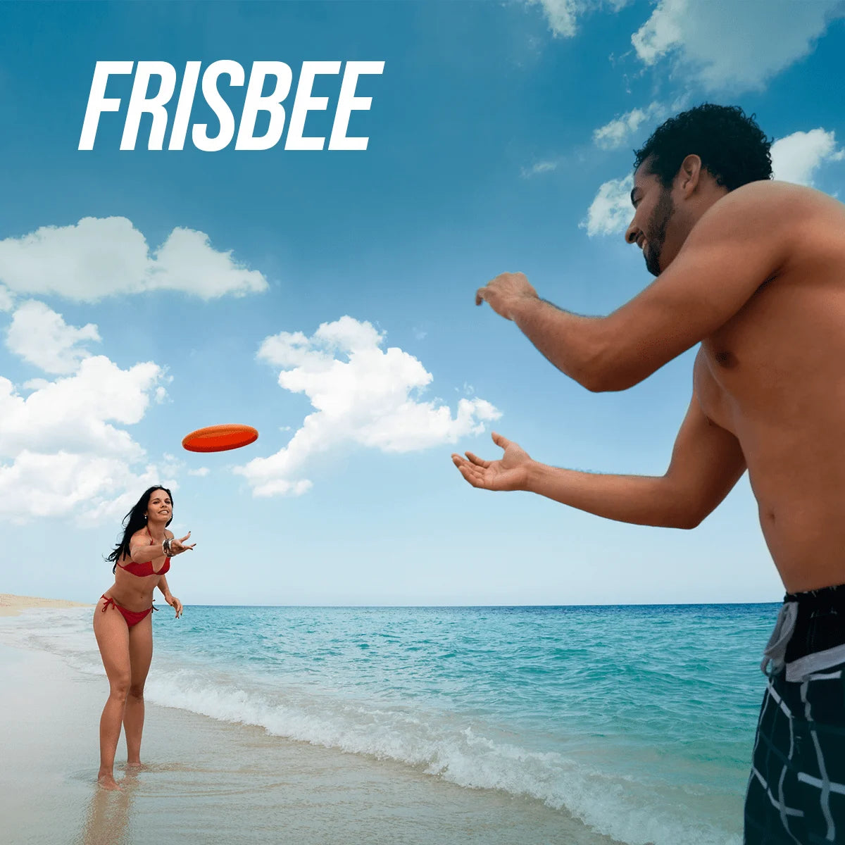 Frisbee de plástico macio soft para recreação Neofun Laranja
