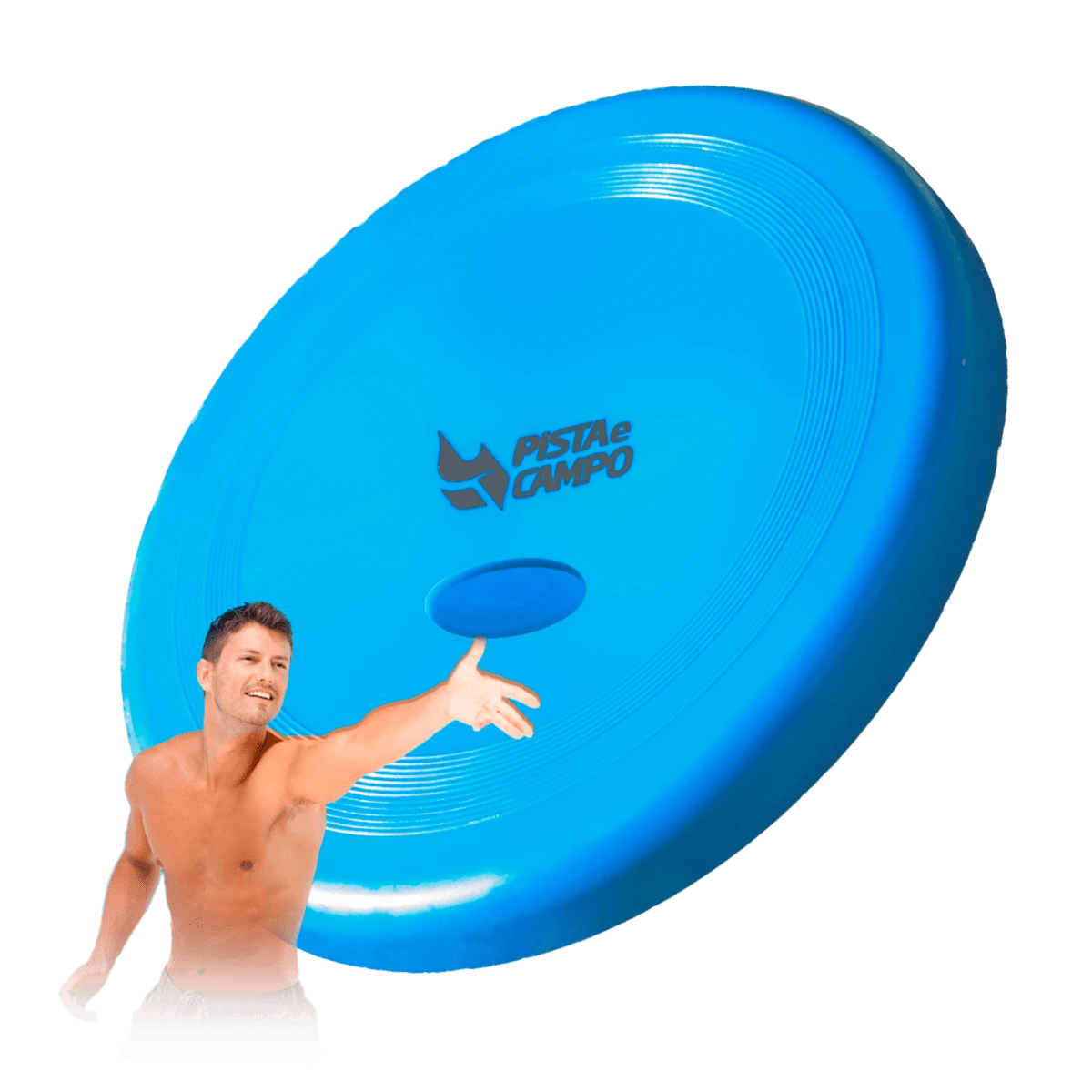 Frisbee de plástico para ultimate disk 27,5cm econômico Pista e Campo - Azul