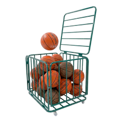 Carrinho guarda volumes de aço para transporte e armazenagem de bolas Pista e Campo