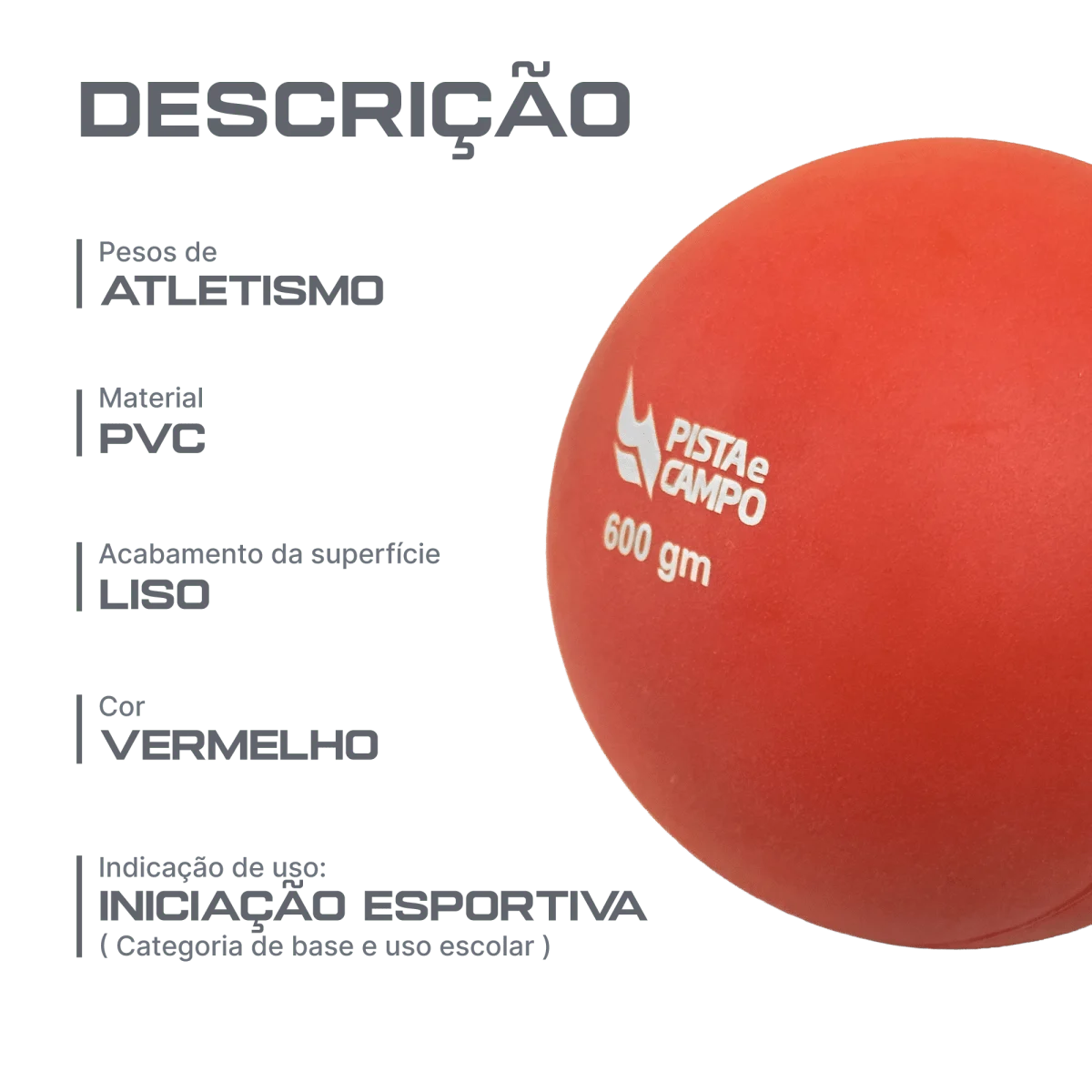 Peso de PVC 600g Pista e Campo