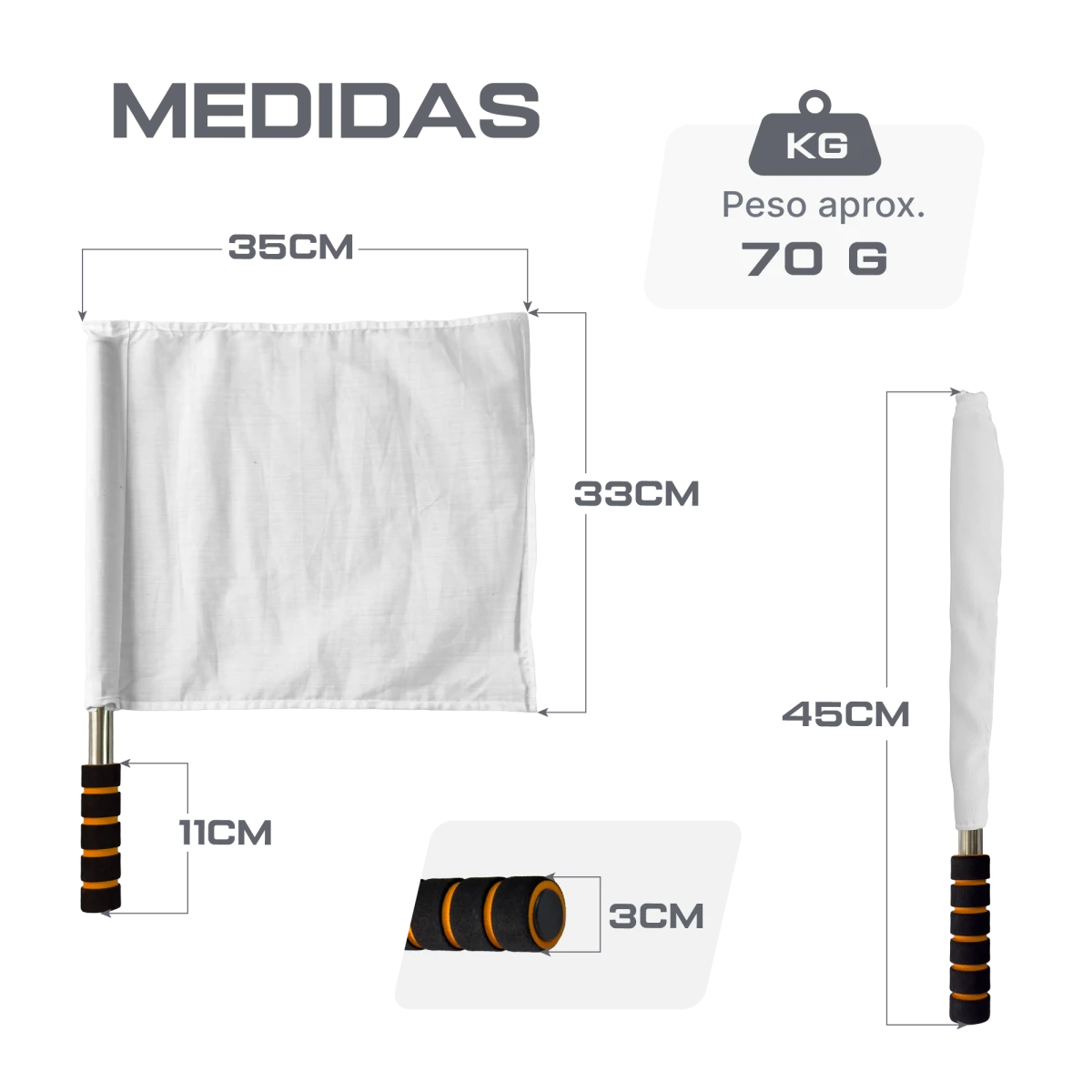 Bandeira de árbitro Velden - Branca