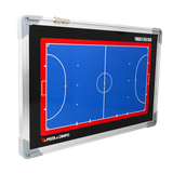 Quadro tático magnético de alumínio com acessórios 45x30 Pista e Campo - Futsal