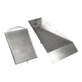 Encaixe de aço inox para salto com vara com tampa WA-IAAF Pista e Campo