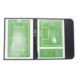 Prancheta tática magnética com caneta para treinamento de futebol society Pista e Campo - Modelo pasta preta