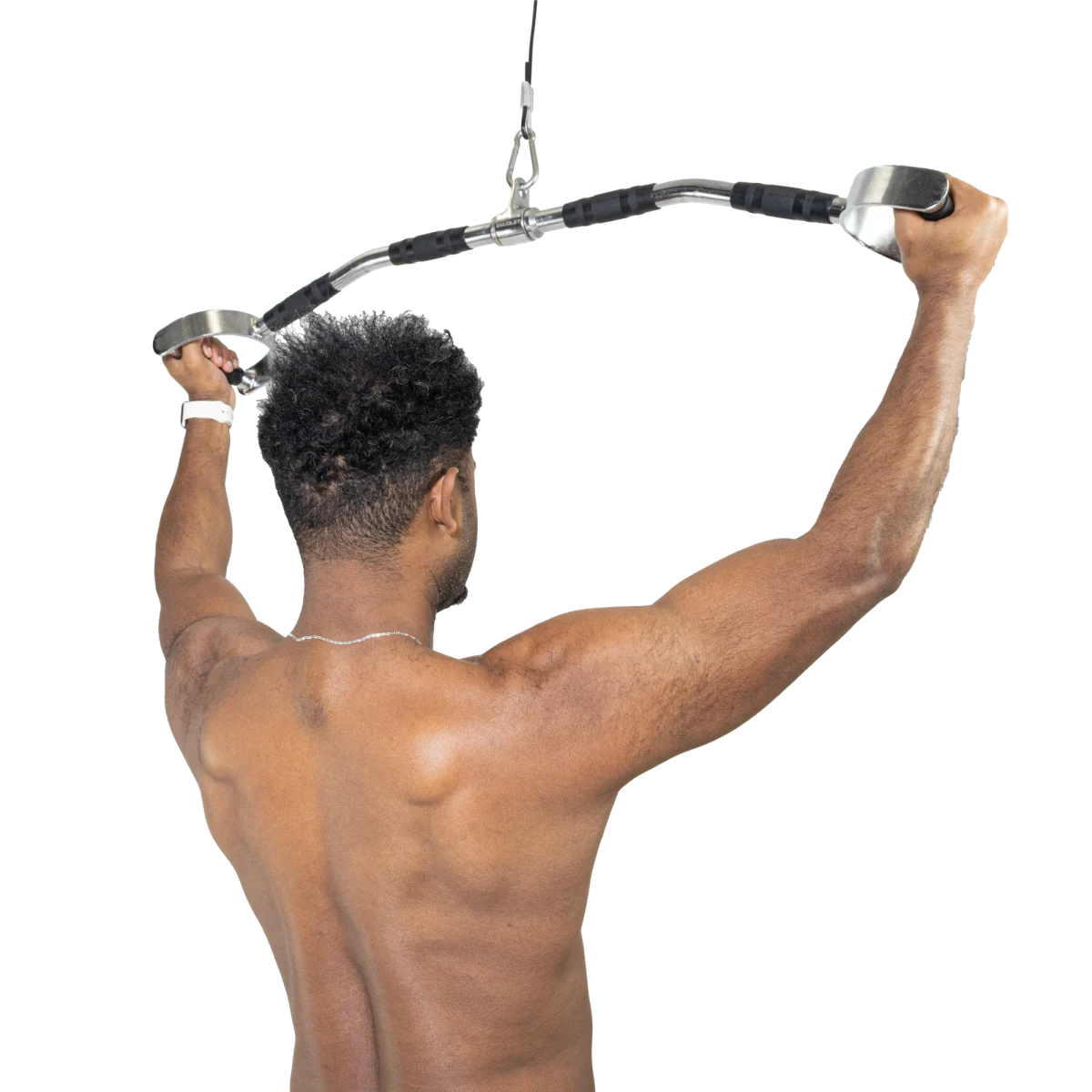 Puxador Barra Romana 96cm Pulley Cromado Maciço com Giro Envolst