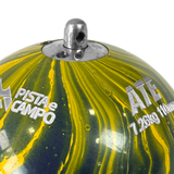 Martelo de atletismo de aço 7,26Kg 110mm ATE Pintura Especial Brasil WA-IAAF - com cabo e empunhadura