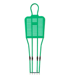 Boneco barreira para treinamento de falta no futebol de aço reclinável premium Velden - Vermelho
