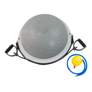 Bosu Meia Bola Inflável 60cm Uso Profissional Alças E Bomba
