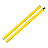 Bastão haste de PVC 1m desmontável em duas partes amarelo Velden