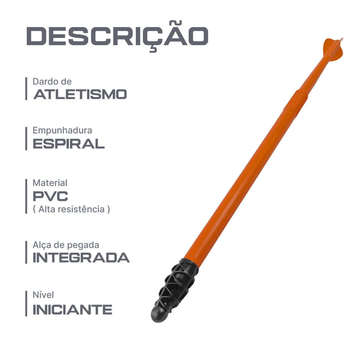 Dardo de plástico 500g Pista e Campo