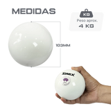 Peso de atletismo de aço 4,00kg 103mm Vinex - Certificado WA-IAAF