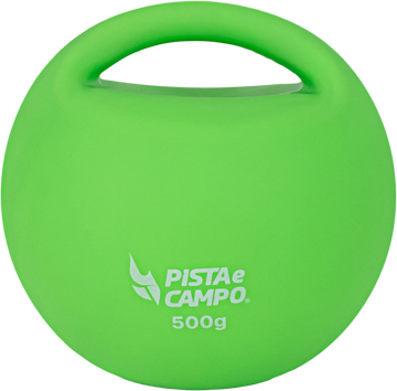 Kettlebell de PVC Macio 500g Pista e Campo