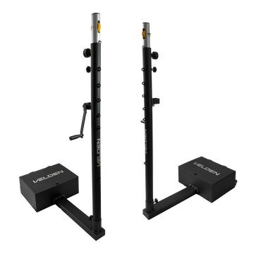 Par de postes móveis de tênis, badminton e voleibol Pista e Campo