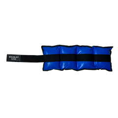 Tornozeleira caneleira em vinilona azul profissional 5kg Envolst - par