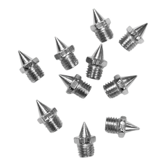 50 / 100 pregos para sapatilha de atletismo de aço 4,8mm Pirâmide base hexagonal Pista e campo