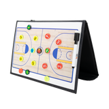 Prancheta tática magnética com caneta para treinamento de basquete Pista e Campo - Modelo pasta preta