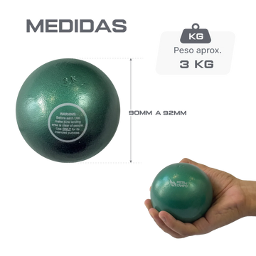 Peso de Arremesso 3 kg em Ferro para Atletismo Pista e Campo