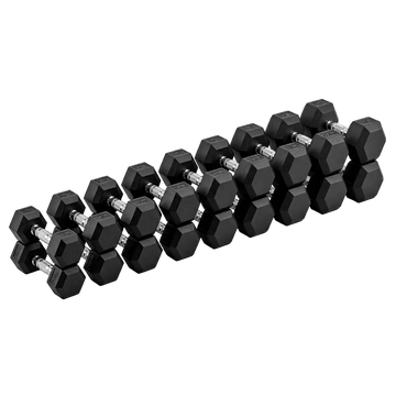 Kit Halteres Sextavados Emborrachados Envolst - 10 a 30kg