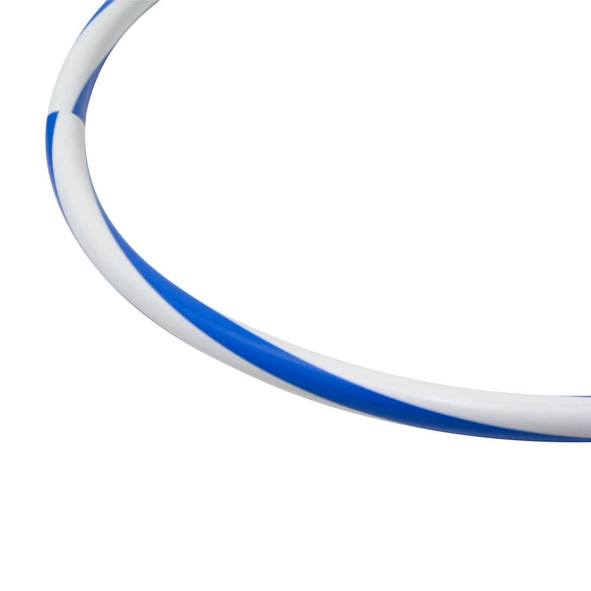Arco de ginástica rítmica bambolê em espiral 90cm de diâmetro Gracios - Azul e Branco