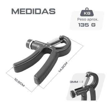 Hand Grip — Fortalecedor de mão — Ajustável 5 a 60 kg Envolst