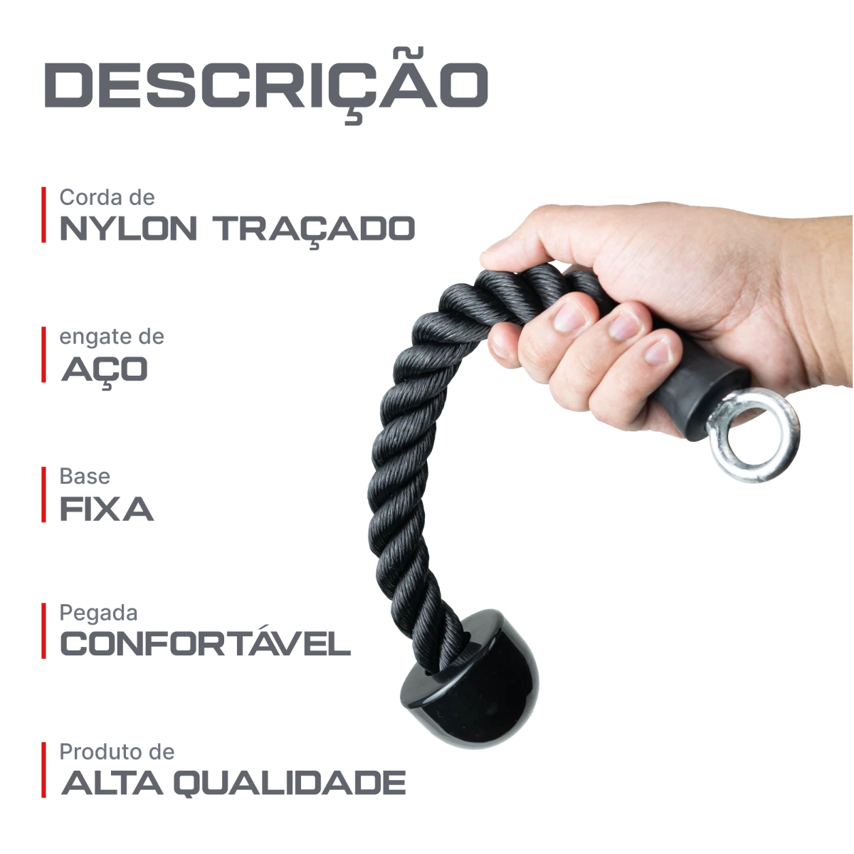 Puxador Corda Unilateral Crossover Profissional Envolst