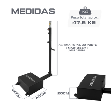 Par de postes móveis de tênis, badminton e voleibol Pista e Campo