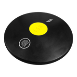 Disco de atletismo de borracha preto com centro colorido 1,50kg Pista e Campo