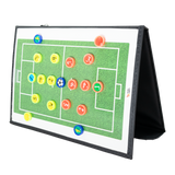 Prancheta tática magnética com caneta para treinamento de futebol society Pista e Campo - Modelo pasta preta