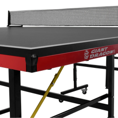 Mesa de tenis de mesa de aco e madeira preto com rede 6202-18MM
