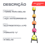Suporte Expositor Torre para Medicine Ball Envolst