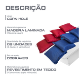 Jogo Corn Hole oficial com 1 buraco 8 saquinhos NeoFun - par - NOVIDADE!!!