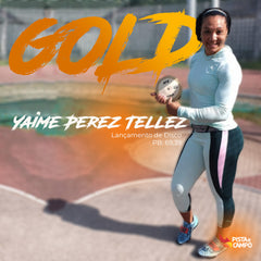 Disco de atletismo de bronze e ABS 1 kg 87% avançado ATE Gold - Certificado WA-IAAF