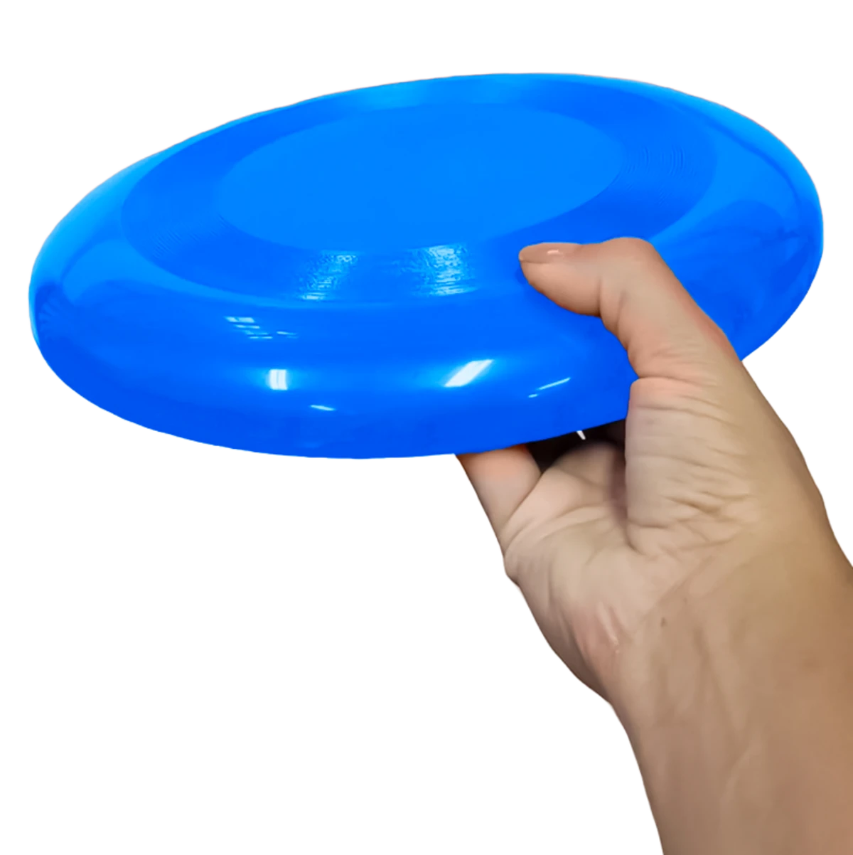 Frisbee de plástico para recreação Pista e Campo - Azul