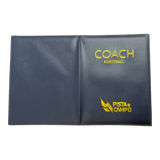 Prancheta tática magnética com caneta para treinamento de basquete Pista e Campo - Modelo pasta azul