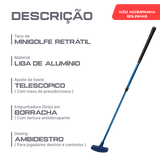 Taco de minigolfe retrátil 50 a 90cm em alumínio Neofun - Azul